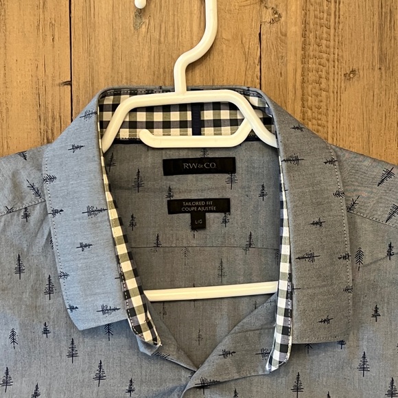 RW&CO Blue/Gray w/trees Shirt - Picture 5 of 7